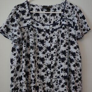 Lane Bryant blouse, Sz 12, 100% rayon